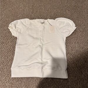 A NEW DAY Women’s White Puff Sleeve Top NWT